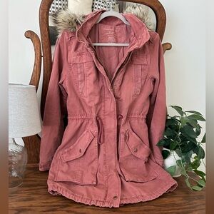 American Eagle Outfitters Dusty Rose Utility Jacket